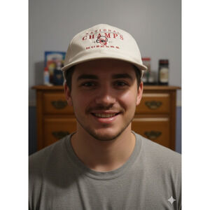 Vintage 1997 Nebraska Huskers National Champs Snapback Hat NCAA Sportsman